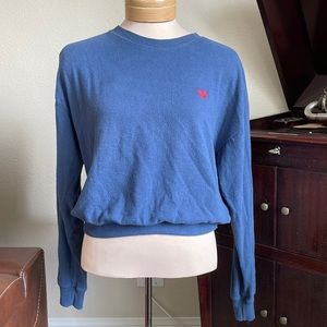 Spiritual gangster, “keep your head Up” navy crewneck sweater size medium